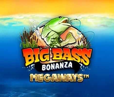 Official Slots logo: Big Bass Bonanza Megaways by Pragmatic Play at Roobet