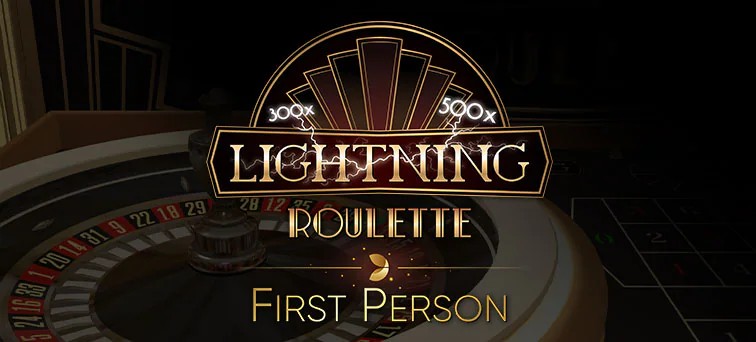 First Person Lightning Roulette casino game by Evolution – featured logo at Roobet